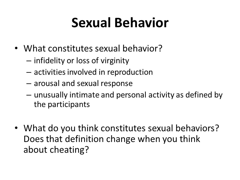 activity definitions sexual